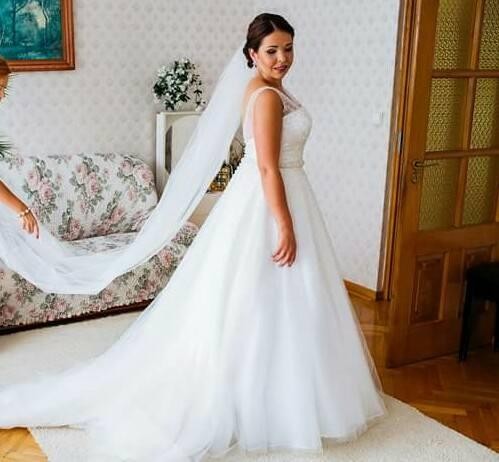 SPRZEDAM PIĘKNĄ SUKNIĘ ŚLUBNĄ!