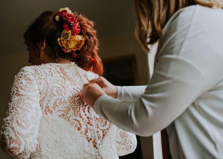 Suknia ślubna muślinowa dla ciężarnej/ w ciąży/ puszystej