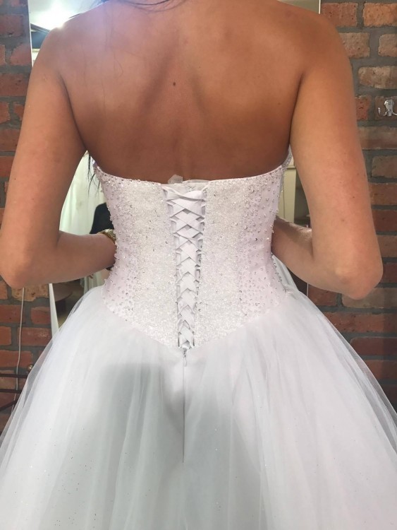 Suknia ślubna SVAROWSKI kryształy księżniczka princess