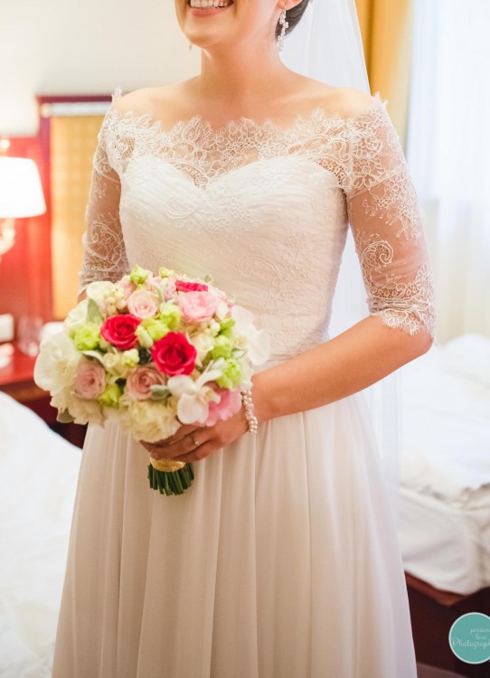 Sprzedam białą suknię ślubną, rozmiar 38