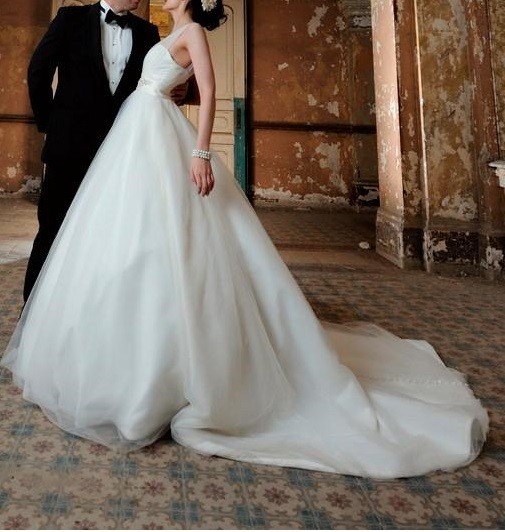 Klasyczna suknia ślubna w stylu "księżniczki"