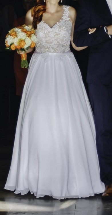 suknia ślubna biała rozm 38