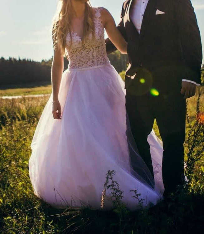 Romantyczna suknia ślubna