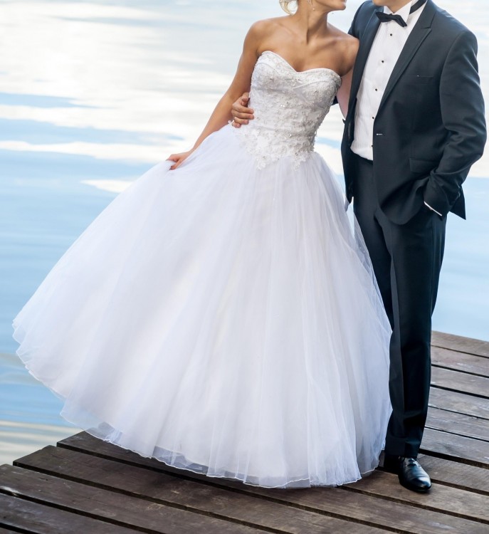 Suknia ślubna SINCERITY 3656 + dodatki (Warszawa)