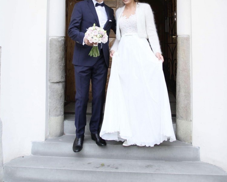 Suknia ślubna Milla Nova 38/40 178cm odkryte plecy