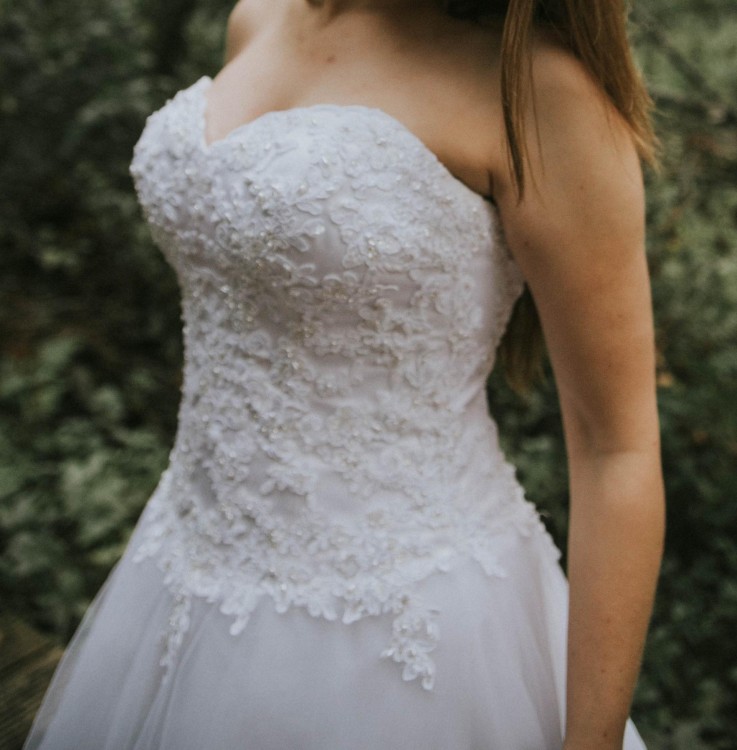 Suknia ślubna Sincerity Bridal 3771 + welon