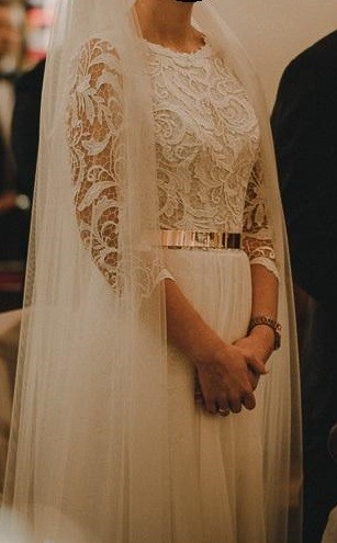 Suknia Ślubna Mabell Viola Piekut 176cm + 6cm