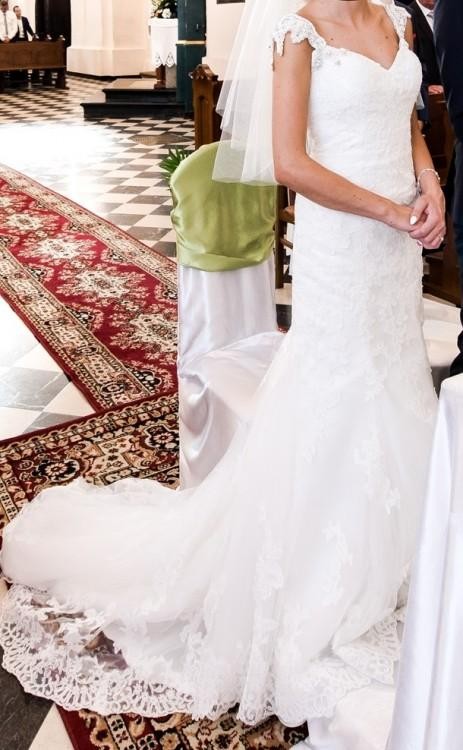 Koronkowa suknia ślubna Justin Alexander 8758 r 34