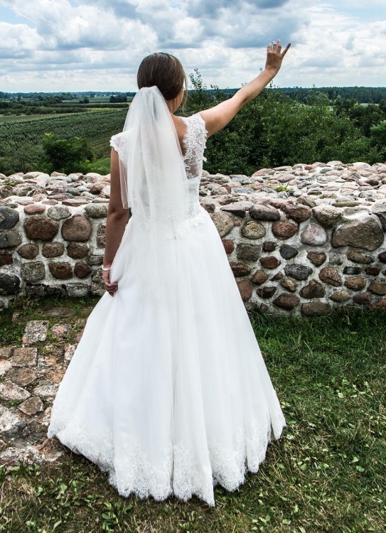 Romantyczna suknia ślubna