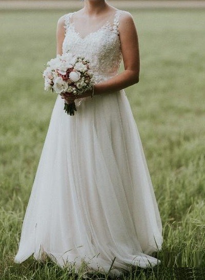 Suknia ślubna LadyBird model 317083 kolor Nude/Beige