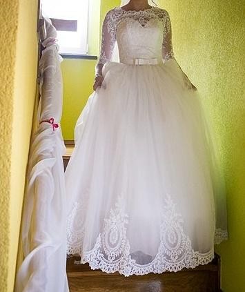 Suknia biała +2 welony