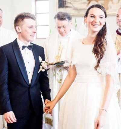 Suknia ślubna rosa clara 38/40 ecru pronovias viola piekut