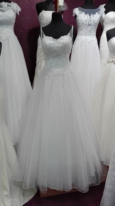 suknia ślubna kryształowa komplet