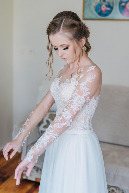 Suknia ślubna rustykalna xs/s