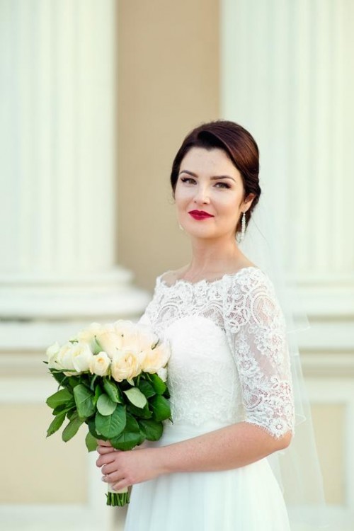 Suknia ślubna śmietankowa Eldorado od Margarett