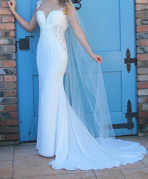 Suknia Ślubna Lilian West 2017 nr 6454 Ivory 34/36 + welon