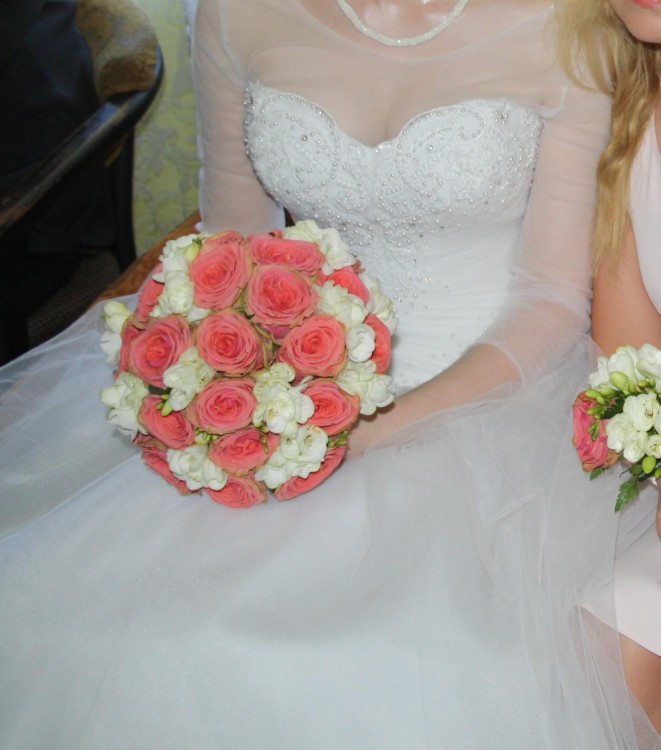 Suknia ślubna + halka+ bolerko