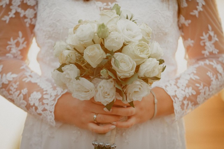 piękna suknie ślubna wg własnego projektu