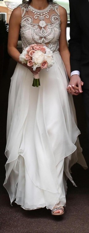 Yolan Cris Noguera r. 38 Barcelona Swarovski jedwab