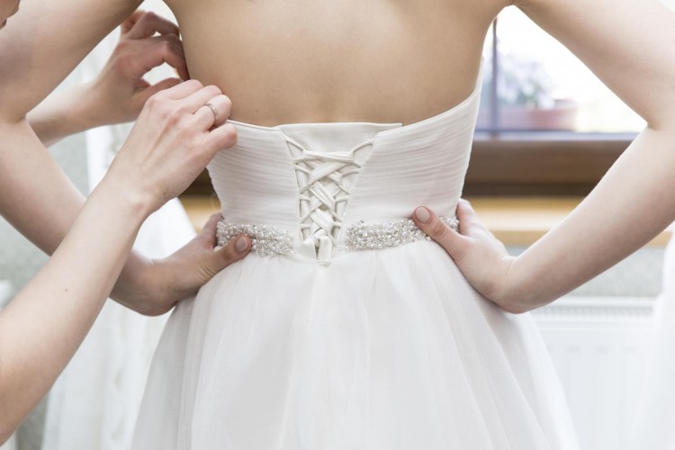 Suknia ślubna Moonlight T682 36/38, IVORY, GORSET, princess