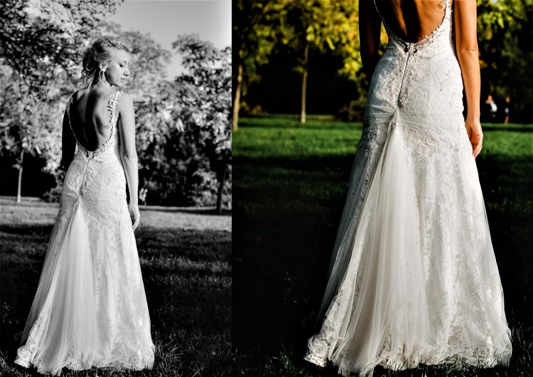 Suknia ślubna Amy Love r 36 piękne odkryte plecy tren