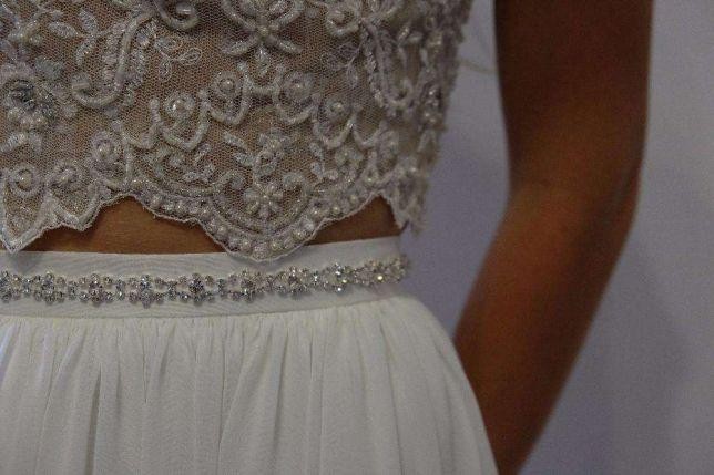 dwuczęściowa suknia boho - nowa