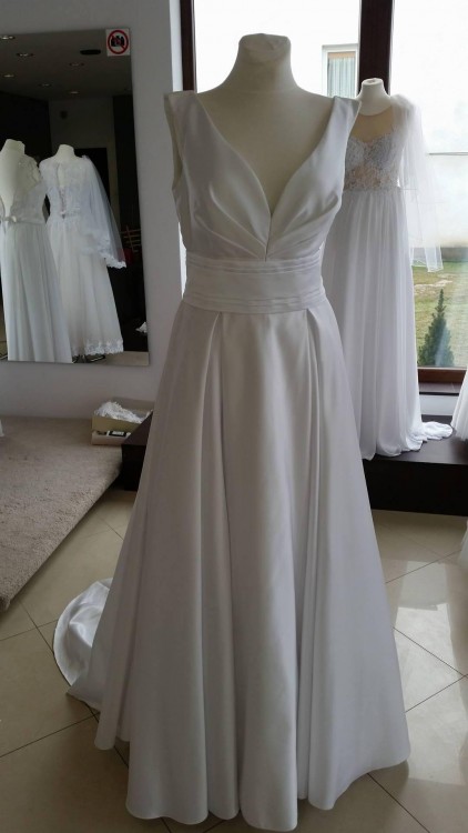 Suknia ślubna La sposa Ralea - wersja krótka i długa! 40-42