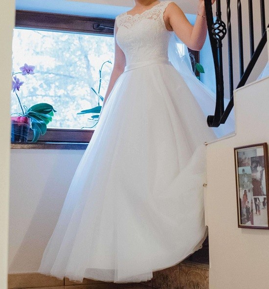 Piękna francuska suknia ślubna Victoria Soprano