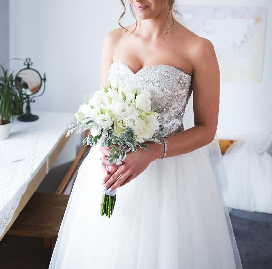 Suknia ślubna tiulowa księżniczka 36/38