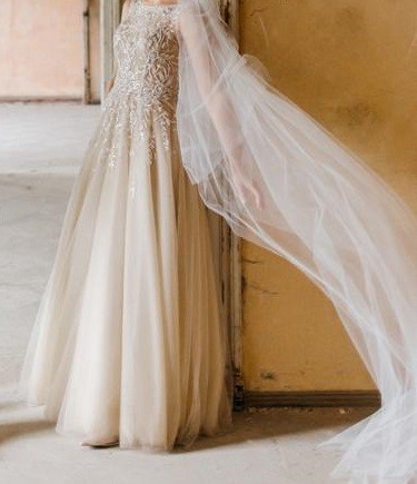 Zjawiskowa suknia Justin Alexander r.38 - stan IDEALNY