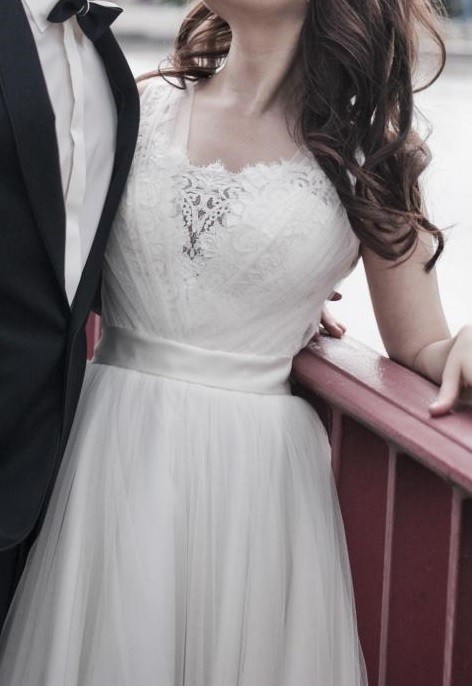 Piękna sukienka ślubna (ivory) 34/36