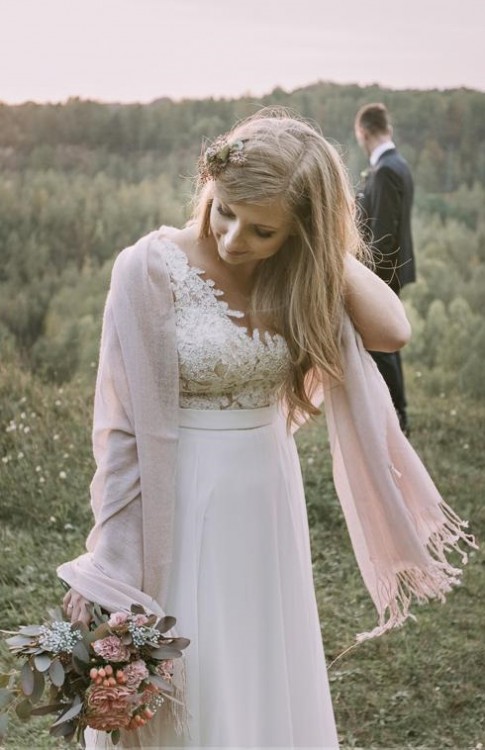 romantyczna suknia ślubna