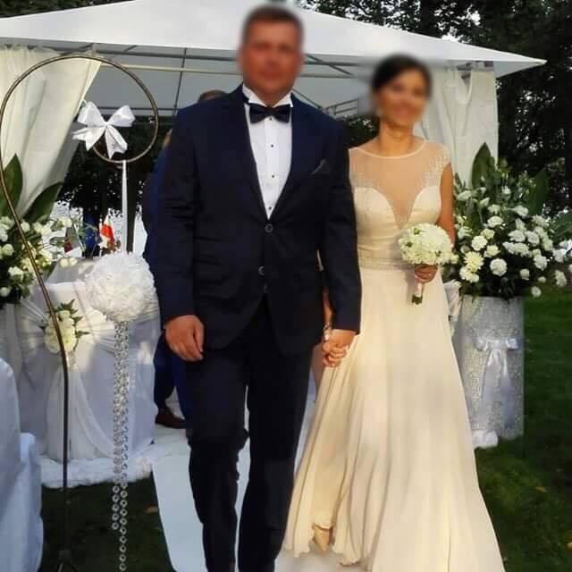 SUKNIA ŚLUBNA ECRU rozm. 36 / 38