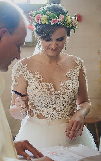 Suknia Atelier z Petersburga, tiul, 183 cm, rozmiar 38