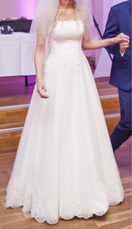 Piękna suknia ślubna Agnes Love Collection, rozmiar 36