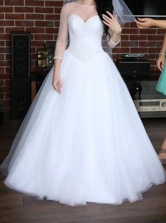 Suknia ślubna Cristal-Princessa rozm. 34 36 + DODATKI