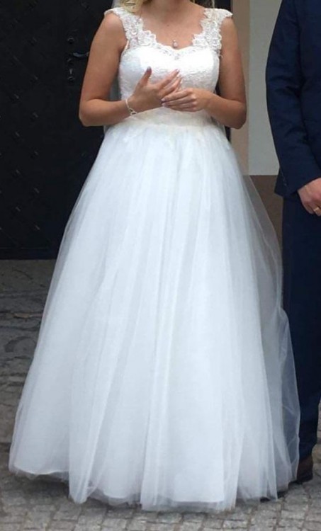 Suknia bez koła-cudownie się układa! szyta na zamówienie