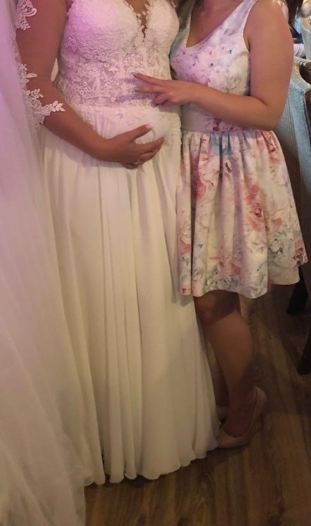 Ciążowa i nie tylko suknia ślubna, rozm. 38-42