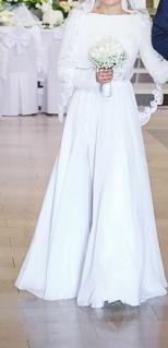 Piękna, rustykalna suknia ślubna