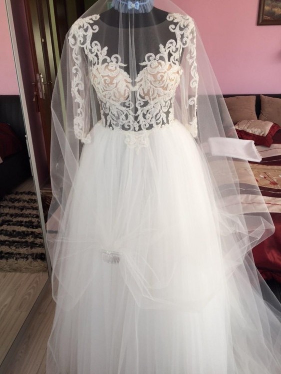 Suknia Ślubna +welon,buty,kolczyki