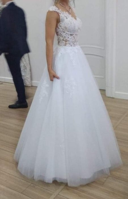 Sprzedam Suknię Ślubną Białą 34/36