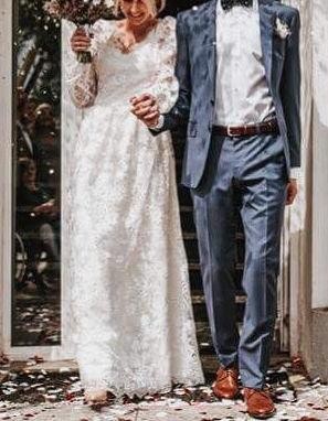 Suknia ślubna boho, rustykalna, 34/36, Place for Dress