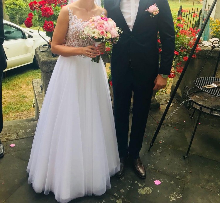 Przepiękna biała suknia ślubna Antonella, White Lady