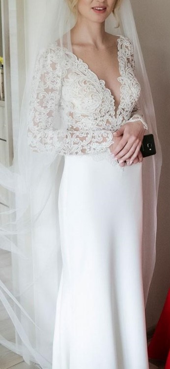 Piękna suknia ślubna xs/s Madonna koronka