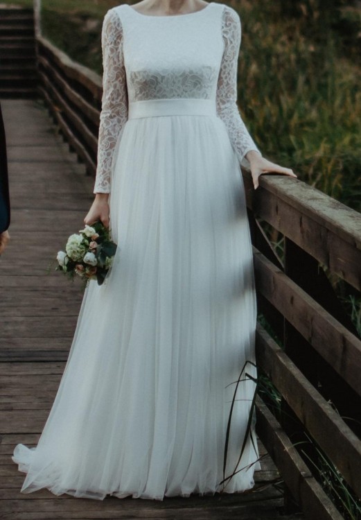 Lekka i zwiewna suknia ślubna