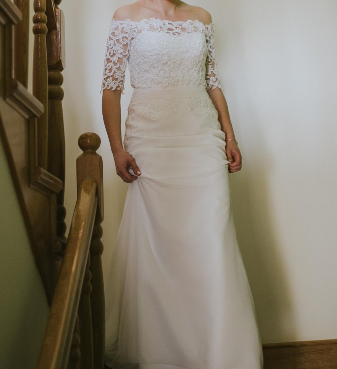 Piękna suknia ślubna roz. 36 + dodatki