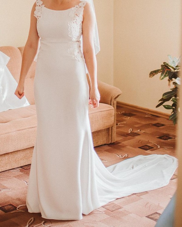 WYJĄTKOWA SUKNIA ŚLUBNA + krótki welon GRATIS !!