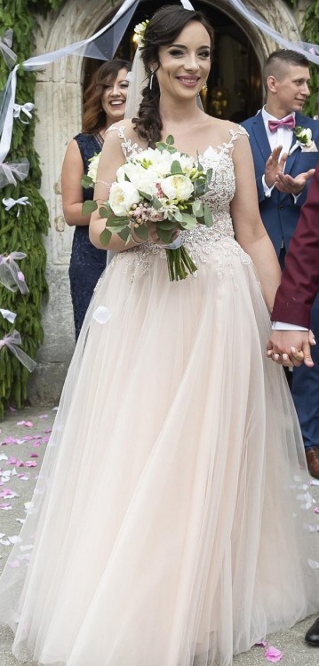 Suknia Ślubna Catarina Kordas 1805 Pudrowy róż