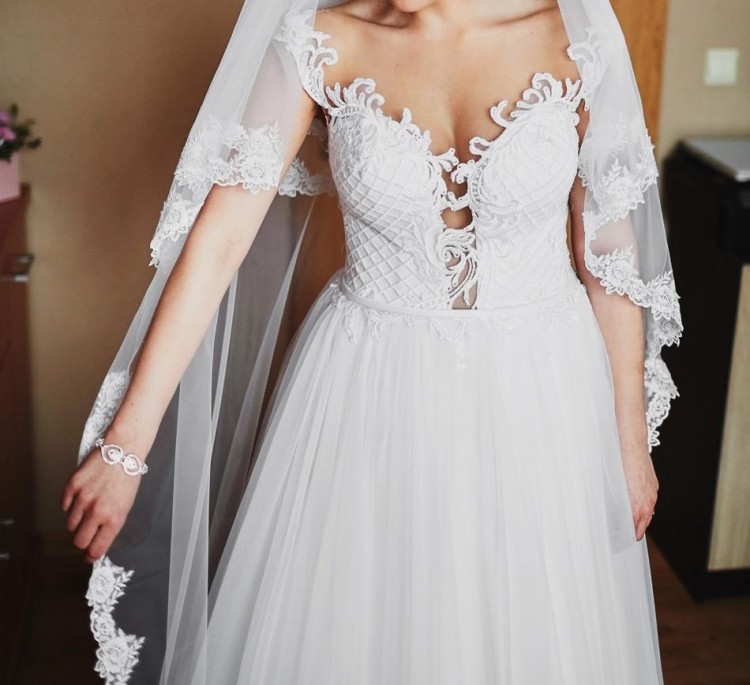 Suknia Ślubna Monica Loretti 2018 + gratisy