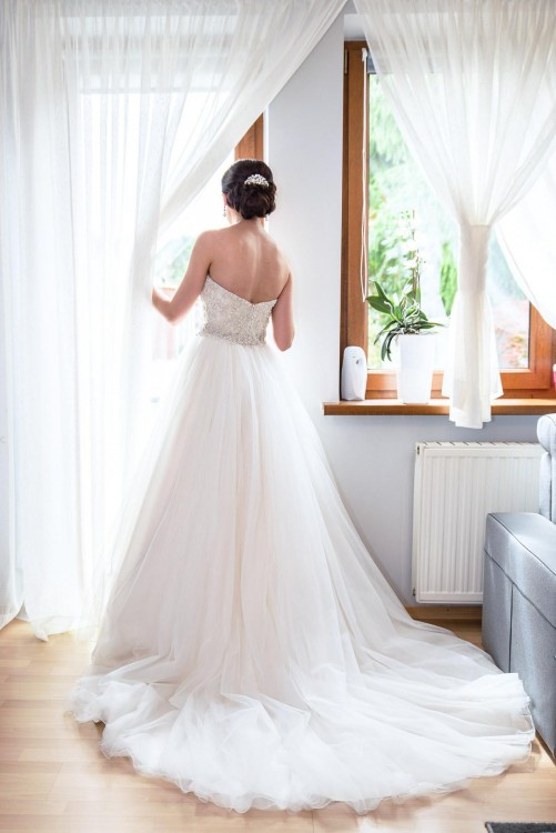 Piękna suknia ślubna Justin Alexander